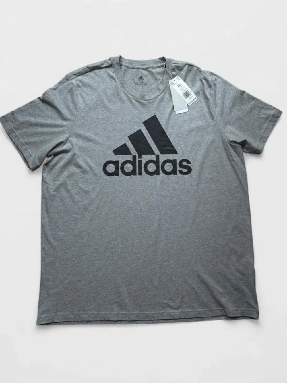 Adidas Men's Gray Crew Neck T-Shirt
